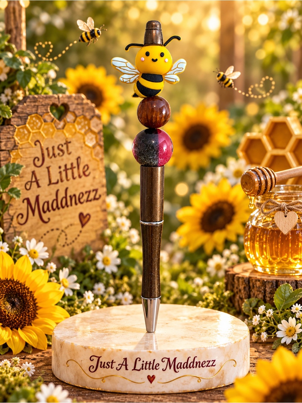 Bee Pen in Yellow and Black
